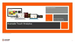 Avanade Touch Analytics