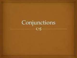 conjunctions