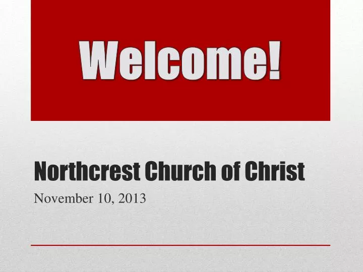 northcrest church of christ