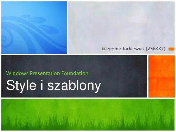 windows presentation foundation style i szablony