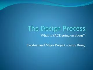 the design process