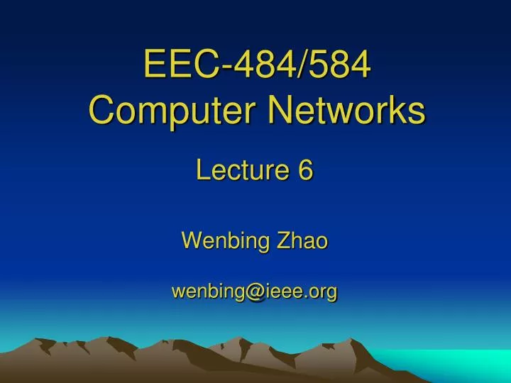 eec 484 584 computer networks