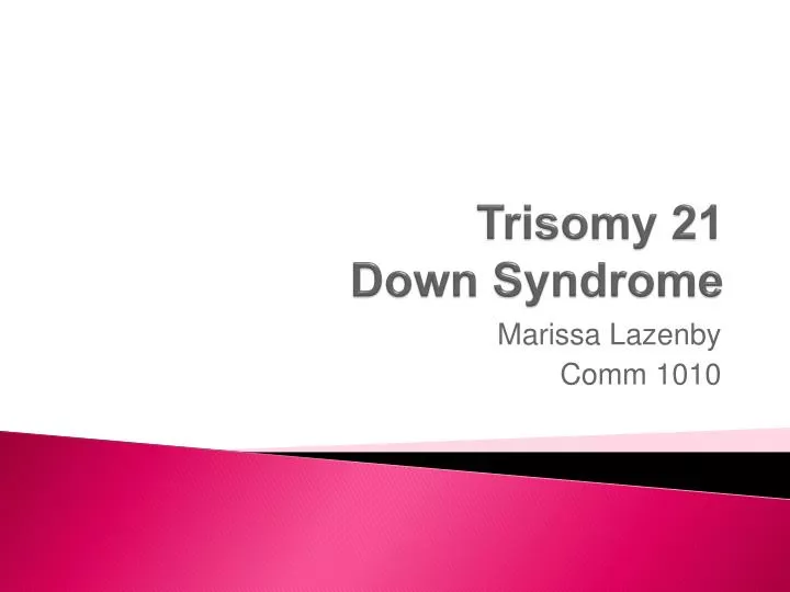 trisomy 21 down syndrome