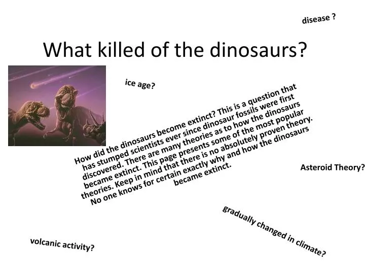what killed of the dinosaurs