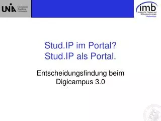 stud ip im portal stud ip als portal