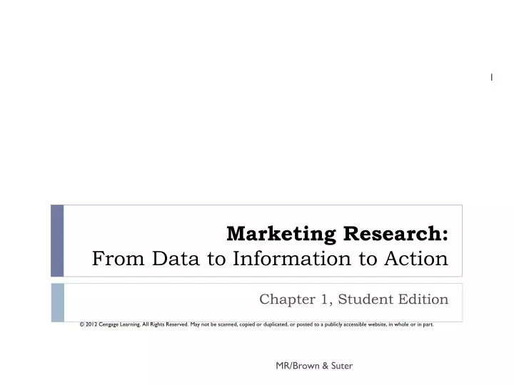 marketing research from data to information to action
