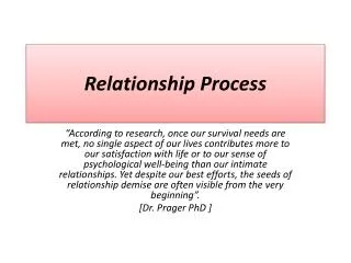 Relationship Process