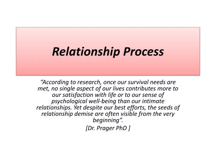 relationship process