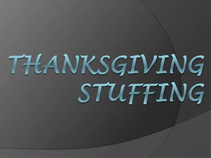 thanksgiving stuffing