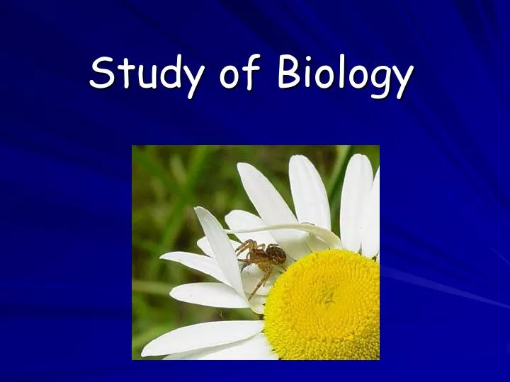 study of biology