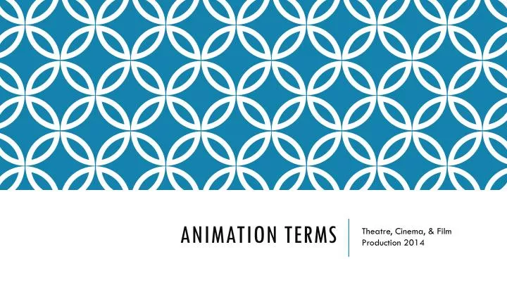animation terms