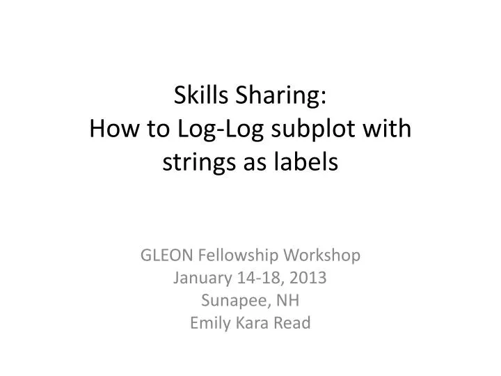 skills sharing how to log log subplot with strings as labels