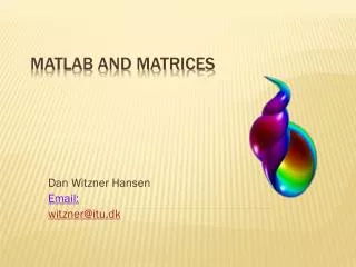 Matlab and Matrices