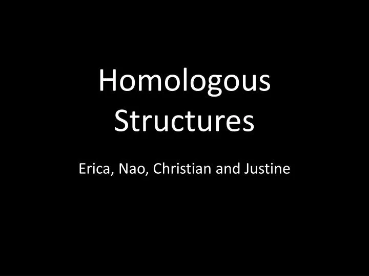 homologous structures