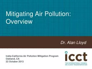 Mitigating Air Pollution: Overview