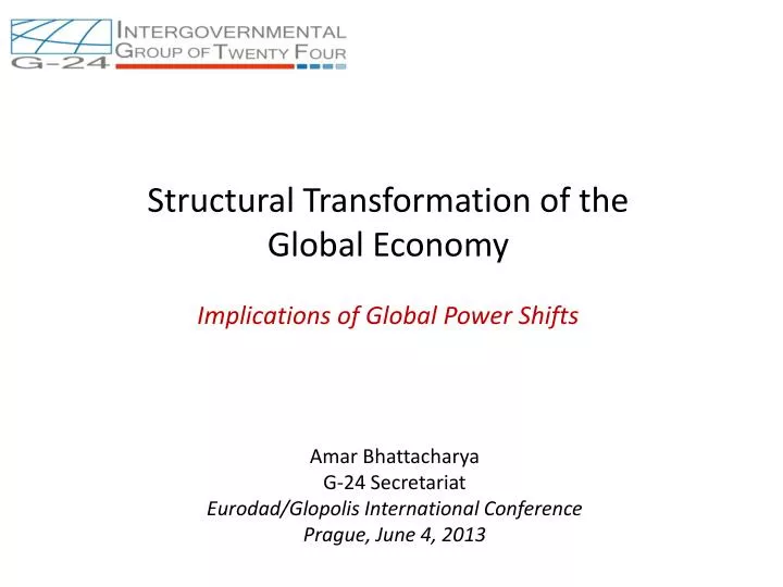 structural transformation of the global economy implications of global power shifts