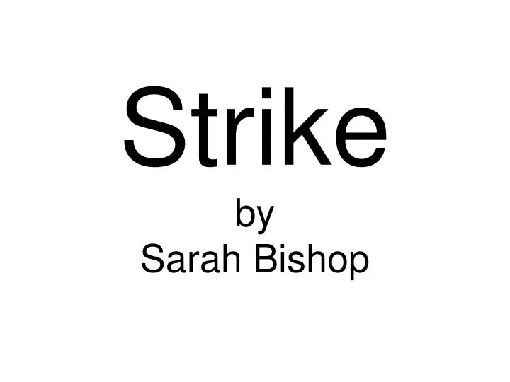 strike by sarah bishop