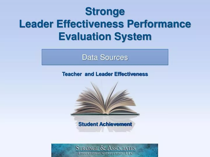 stronge leader effectiveness performance evaluation system