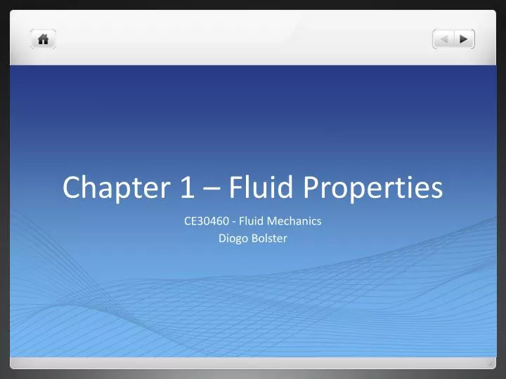 chapter 1 fluid properties