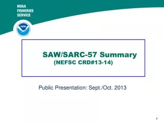SAW/SARC-57 Summary (NEFSC CRD#13-14)