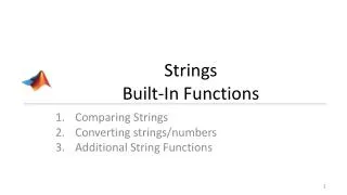 Strings Built-In Functions