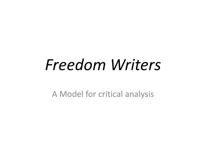 freedom writers
