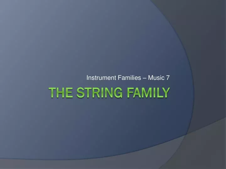 instrument families music 7