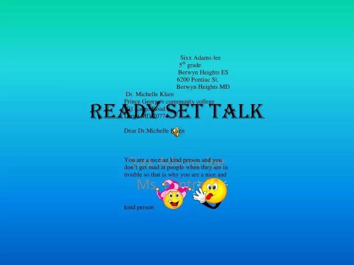 ready set talk