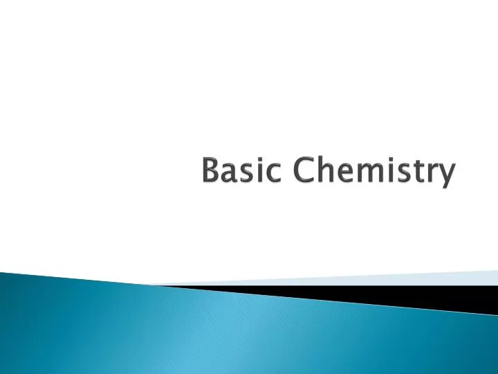 basic chemistry
