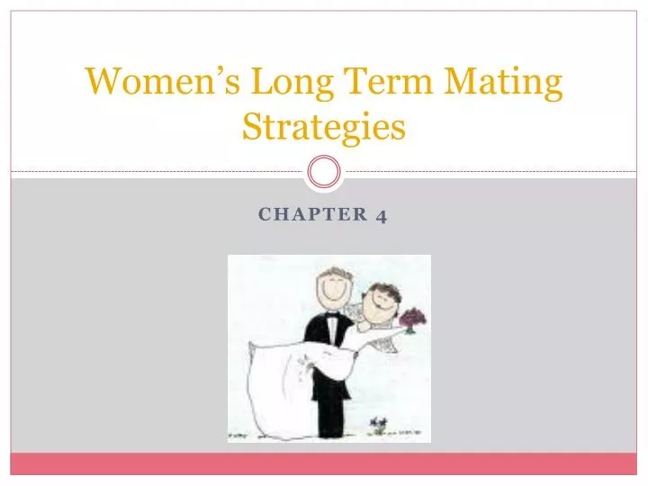 women s long term mating strategies