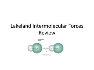 Lakeland Intermolecular Forces Review