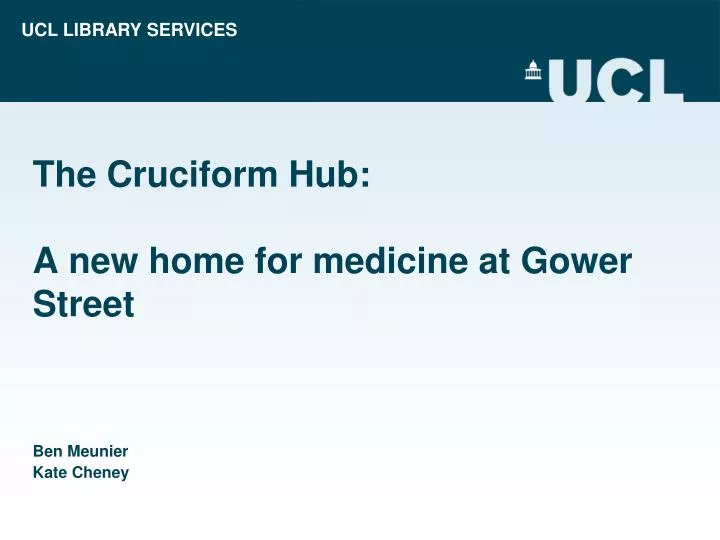 the cruciform hub a new home for medicine at gower street