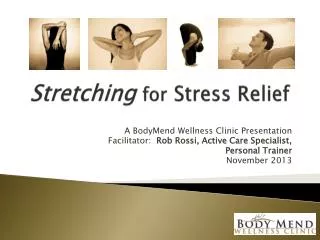 Stretching for Stress Relief