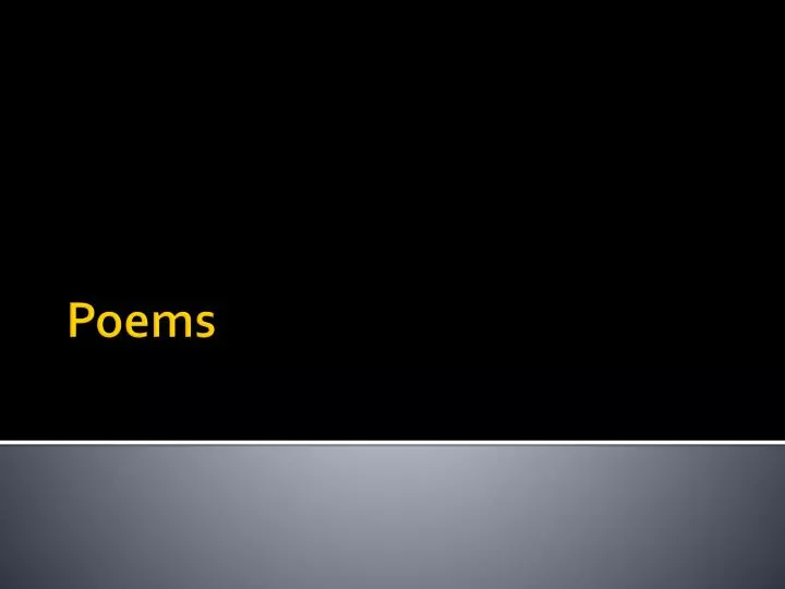 poems