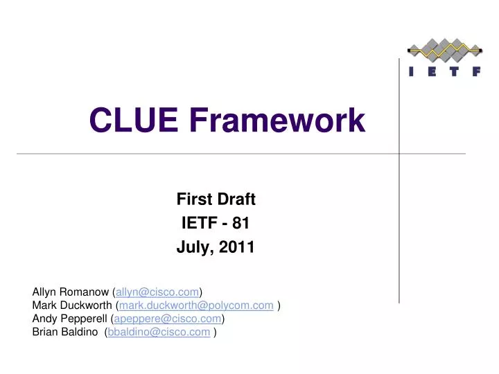 clue framework