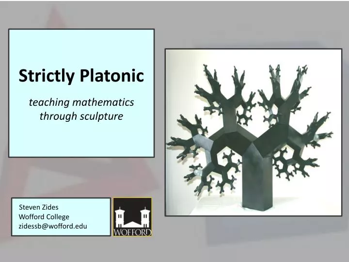strictly platonic teaching mathematics through sculpture