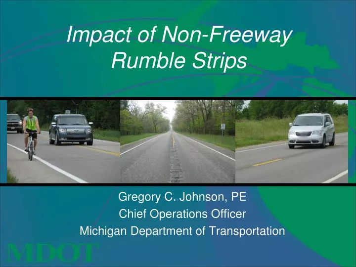 impact of non freeway rumble strips