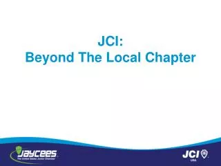JCI: Beyond The Local Chapter