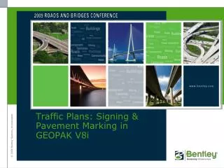 Traffic Plans: Signing &amp; Pavement Marking in GEOPAK V8i