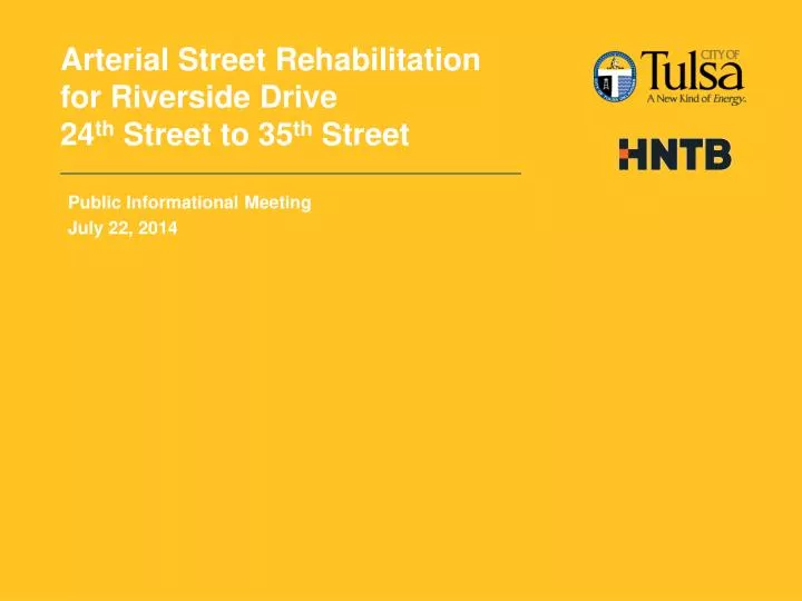 arterial street rehabilitation for riverside drive 24 th street to 35 th street