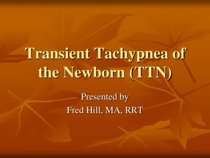 transient tachypnea of the newborn ttn