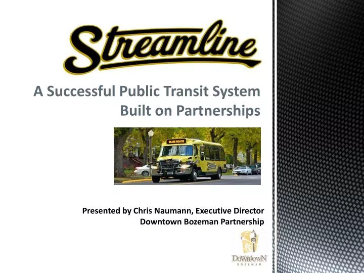 a successful public transit system built on partnerships