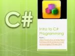 PPT - Intro to C++ PowerPoint Presentation, free download - ID:3785075