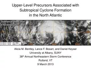 Upper-Level Precursors Associated with Subtropical Cyclone Formation in the North Atlantic
