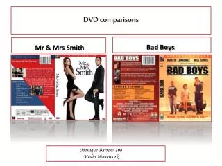 DVD comparisons