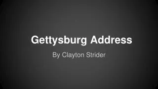 Gettysburg Address