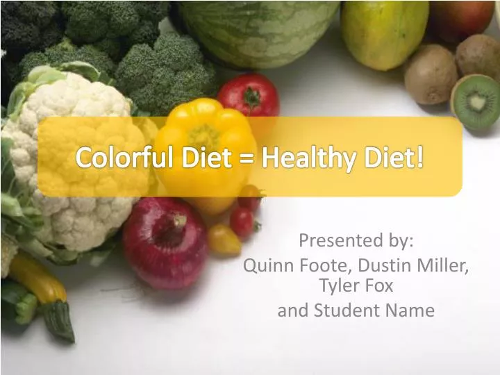 colorful diet healthy diet