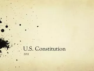 U.S. Constitution