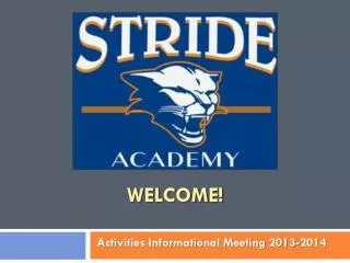 welcome