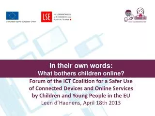 In their own words: What bothers children online?